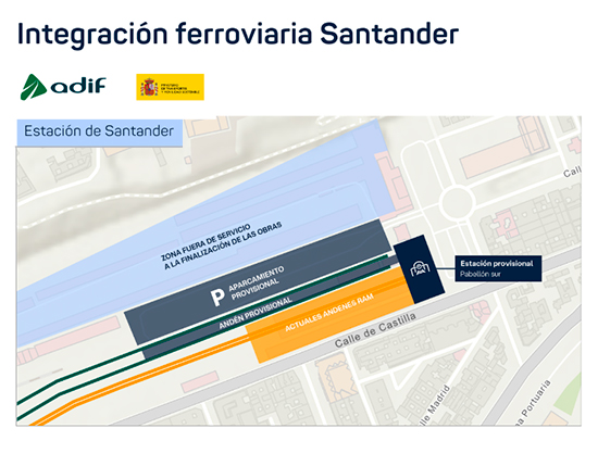 Adjudicado el inicio de las obras de integraci�n ferroviaria en Santander