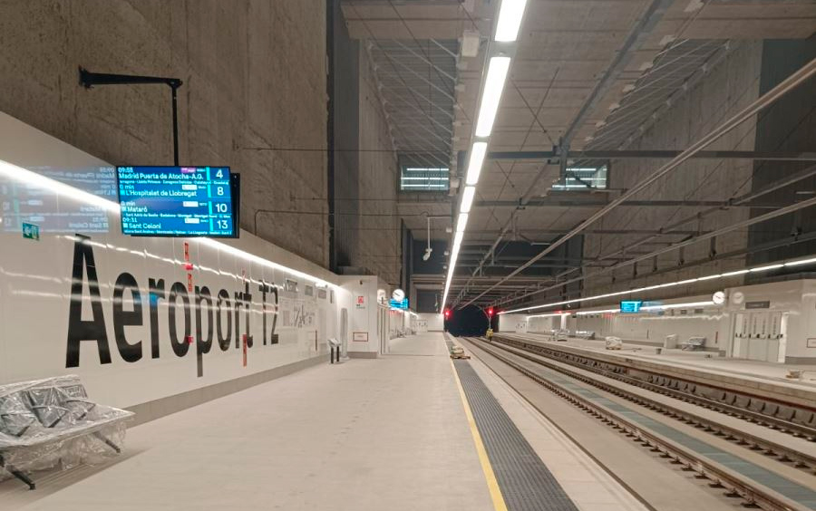 Concluye el nuevo acceso ferroviario al aeropuerto Josep Tarradellas Barcelona-El Prat
