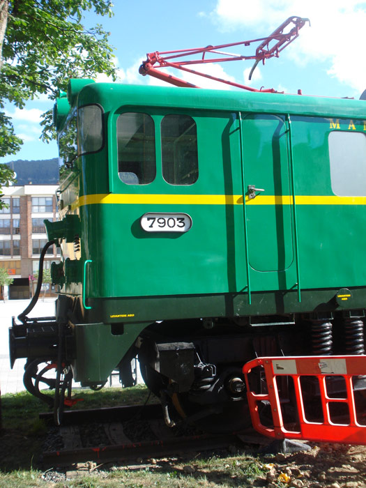 Vista de la zona de la cabina de la locomotora  (Foto Gonzalo Garcia)