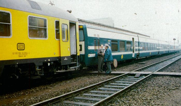 Pruebas del Talgo Pendular en Alemania en 1989.