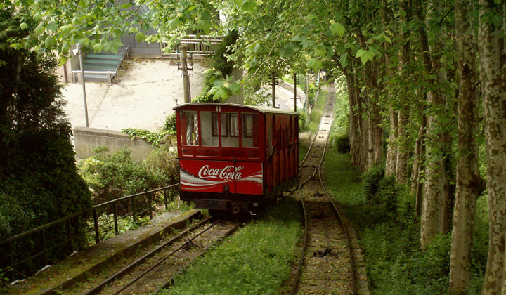 Coche N� 2 del funicular de Igueldo. Fotograf�a de Juanjo Olaizola Elordi.