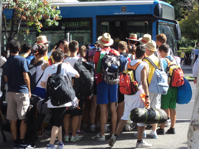 Los autobuses de la EMT experimentaron la mayor carga de trabajo de su historia