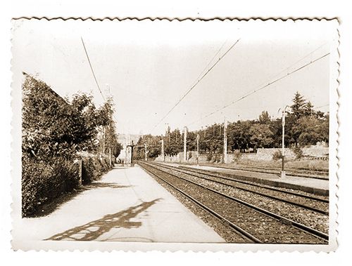 V�as estaci�n de Navalperal de Pinares (�vila) a�o 1963 Foto: Carmen Clara de Val de Aguilar