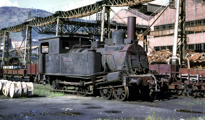 Una de las primitivas locomotoras de vapor del ferrocarril de Tudela a Bilbao, la �Izarra�, construida en 1863, se conserva en la actualidad como monumento, en la estaci�n de Abando. Durante muchos a�os trabaj� como locomotora de maniobras en la f�brica de La Basconia, donde fue captada, por el brit�nico Jeremy Wiseman, en 1968