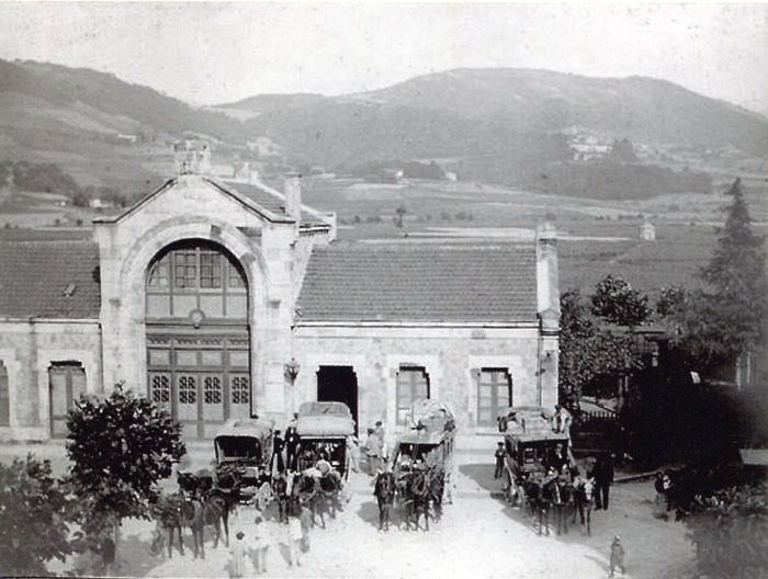 Estaci�n de Gernika a finales del siglo XIX