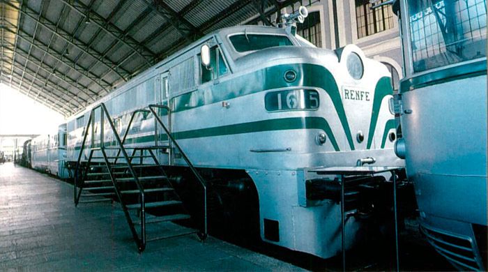 Locomotora "Marilyn" en el Museo Ferroviario.