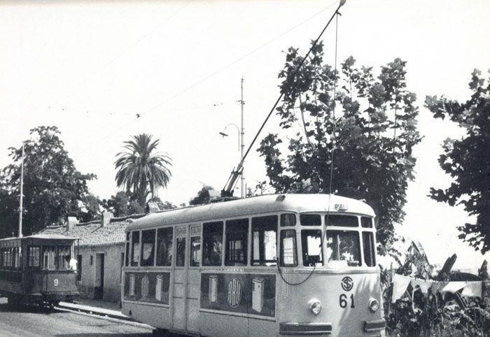 El coche N� 61 se convirti� en el �nico intento de modernizaci�n de los tranv�as malague�os. Archivo EuskoTren/Museo Vasco del Ferrocarril