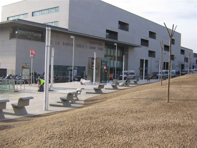 El nuevo hospital de Sant Pau al que se accede directamente desde la estaci�n de Guinard�/Sant Pau