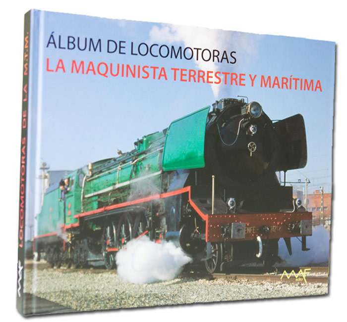 Portada del "�lbum de Locomotoras" una cuidada edici�n de 281 p�ginas con otras tantas fotograf�as a tama�o 29X24 cm.