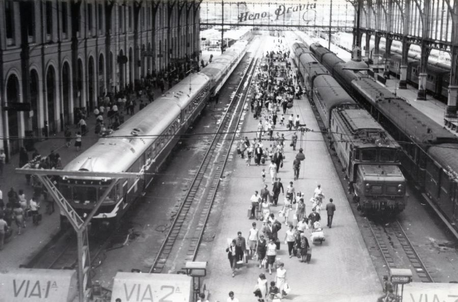 Estaci�n de Madrid-Pr�ncipe P�o, cabecera del ferrocarril del Norte. Fotograf�a de Christian Schnabel. Archivo EuskoTren/Museo Vasco del Ferrocarril.