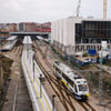 Estaci�n de Feve El Humedal  y la nueva terminal provisional (Gij�n)