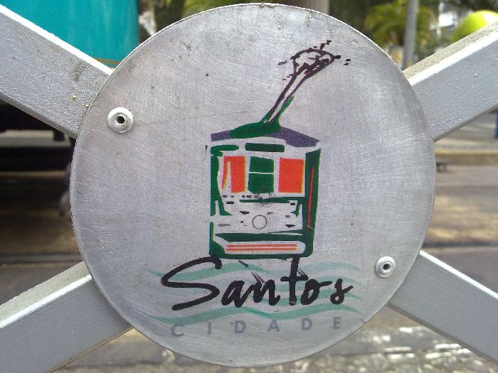Detalle iconogr�fico de la ciudad con el tranv�a